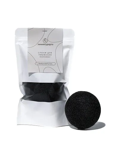 Спонж для умывания «Бамбуковый уголь»