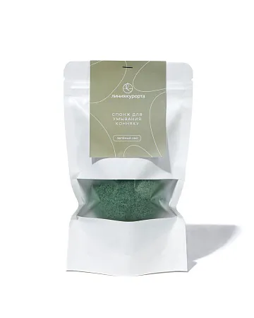 Спонж для умывания «Экстракт зеленого чая»