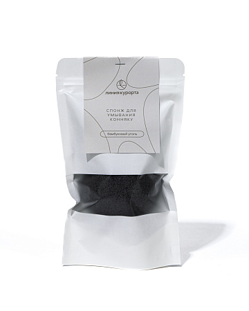 Спонж для умывания "Бамбуковый уголь"