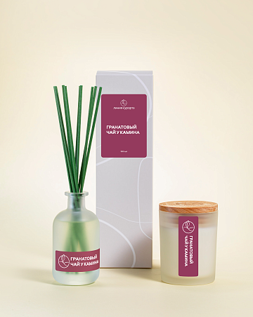 Новогодний набор "Гранатовый чай у камина"