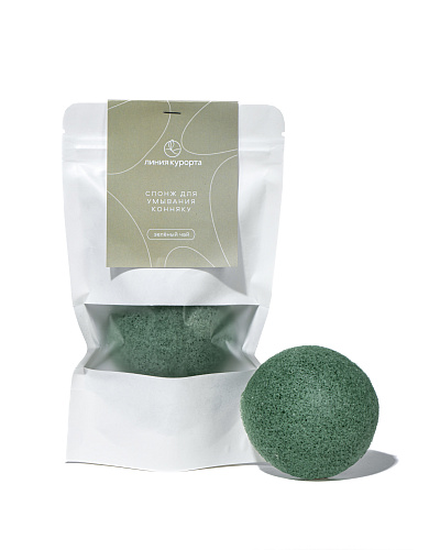 Спонж для умывания «Экстракт зеленого чая»